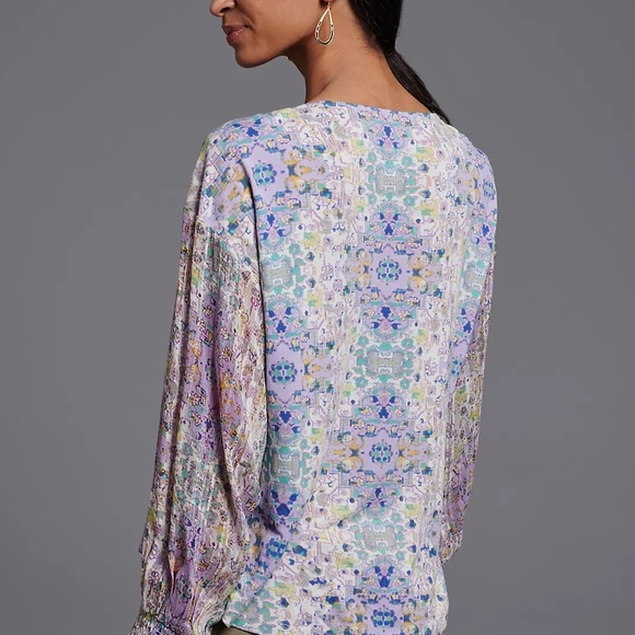 Anthropologie Odetta Embroidered Top - Picture 3 of 13